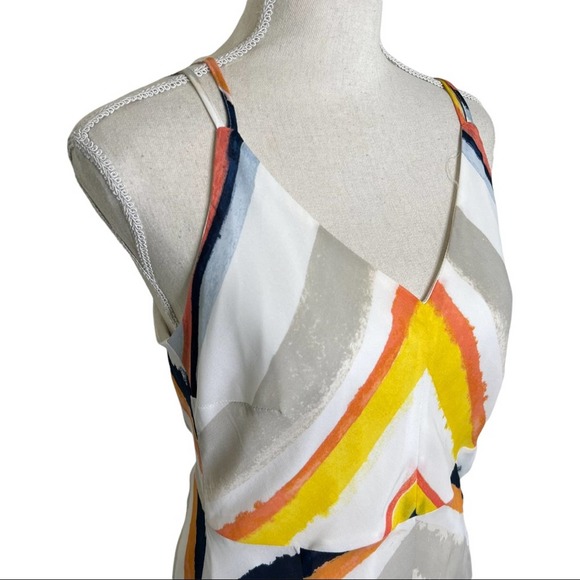 CUPCAKES AND CASHMERE Striped Strappy Striped Dress Size 8 - Picture 2 of 10